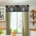 thumbnail image 3 of Yayeee Kitchen Valance Rod Pocket 54" x 18" Living Room Window Curtain, Watercolor Astronaut, 3 of 6