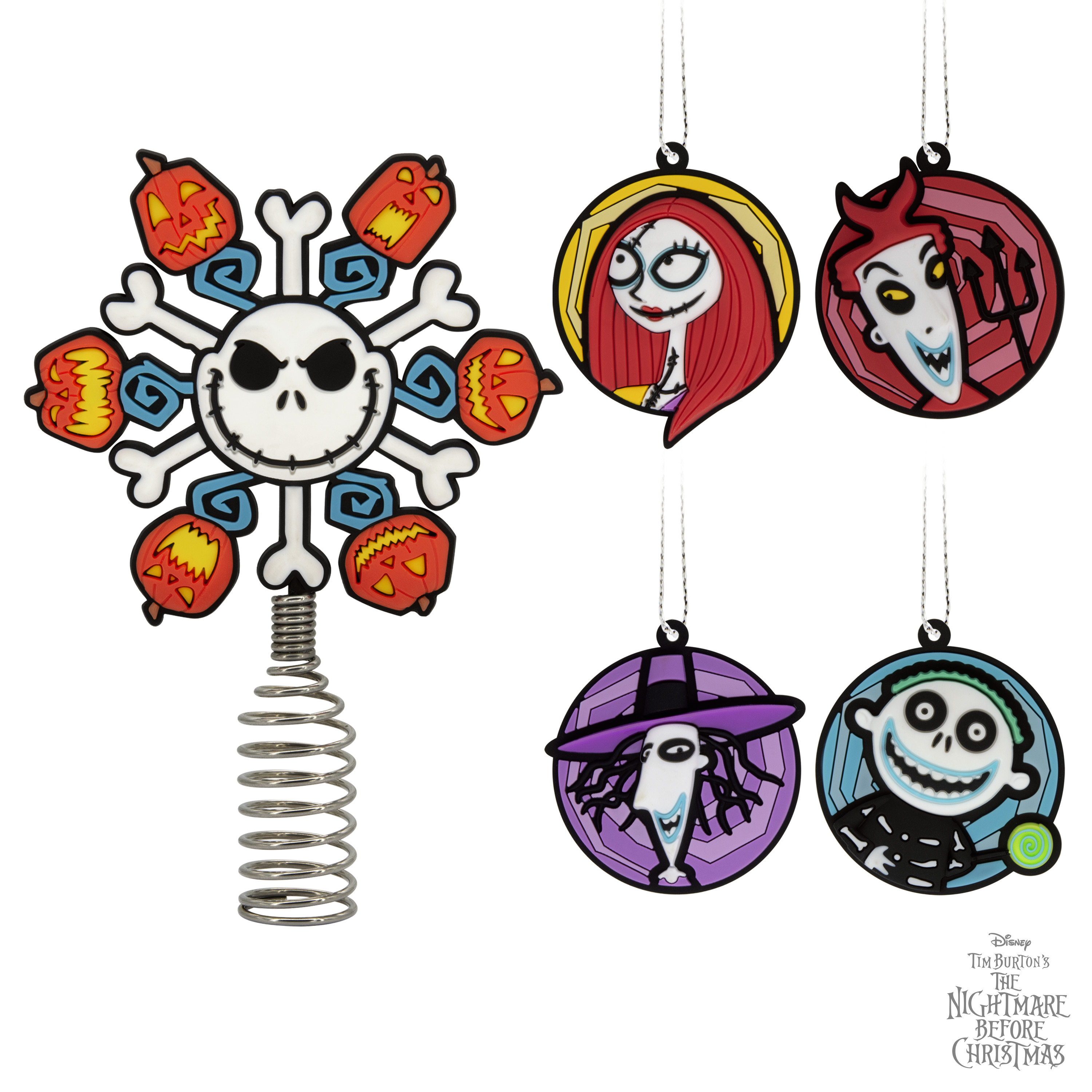 Hallmark Disney Nightmare Before Christmas Tree Topper & Ornaments photo 6