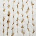 thumbnail image 5 of Ivory Chunky Knit Throw Blanket, One Size, by Noble Linens, 5 of 5