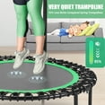 thumbnail image 5 of 40" Trampoline with Resistance Ropes,Fitness Foldable Mini Trampoline Max Load 450lbs, 4-Level Height-Adjustable Foam Handle,Indoor/Outdoor Rebounder for Adults, 5 of 7