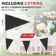 thumbnail image 2 of Banderas de Banderín Uxcell de 100ft Cuerda Colgante Triangular DIY para Fiesta Negro Blanco 60 Pcs, 2 of 5
