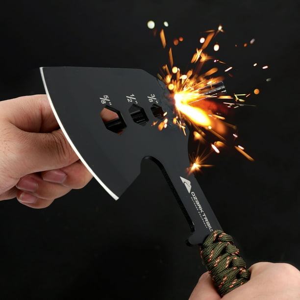 Ozark Trail Paracord Axe Hatchet with Fire Starter, 3 Piece