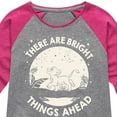thumbnail image 3 of The Lion King - There Are Bright Things Ahead - Toddler & Youth Girls Raglan Graphic T-Shirt, 3 of 4