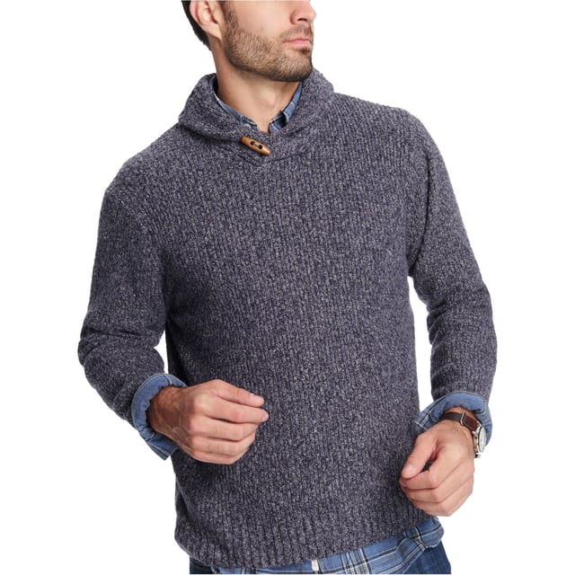 Weatherproof Mens Pullover Knit Sweater, Blue, Small