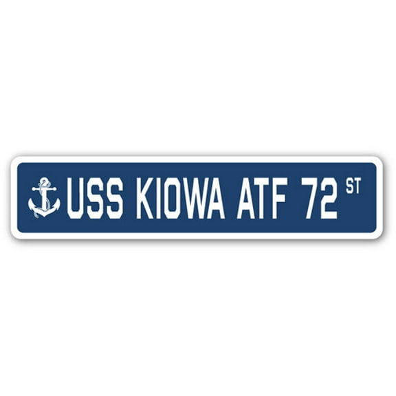 USS KIOWA ATF 72 Street Sign us navy ship veteran sailor gift