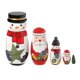 thumbnail image 1 of Muñecas rusas apilables de madera para niños, muñecos rusos de Papá Noel, 5 uds., 1 of 5