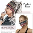 thumbnail image 5 of Paquete de 3 diademas de rayas anchas, bufanda negra para la cabeza de yoga, turbante anudado, diademas elegantes vintage para mujeres y niñas, 5 of 5