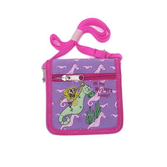 Spongebob Squarepants Wallet with Strap Purple Seahorse