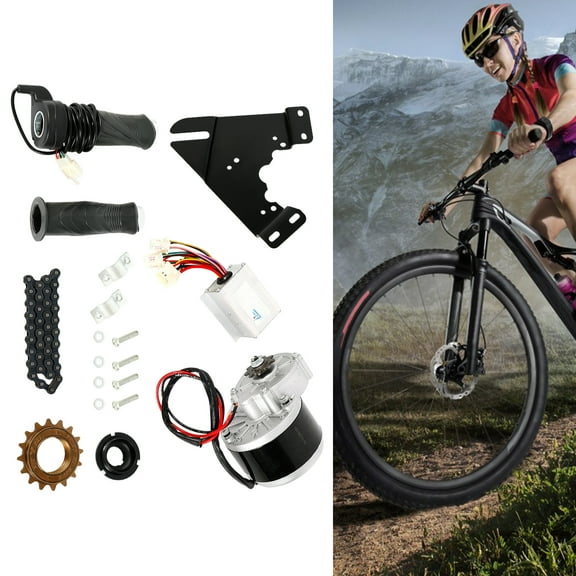 24V 250W Electric Bicycle Conversion Kit – Chain Drive Motor Kit for 16"-28" Bikes, Includes Controller & Accelerator, DIY Installation (Battery Not Included)
