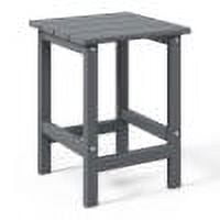 WestinTrends Highland 7-Piece HDPE Outdoor Patio Furniture Adirondack Conversation Set, Gray