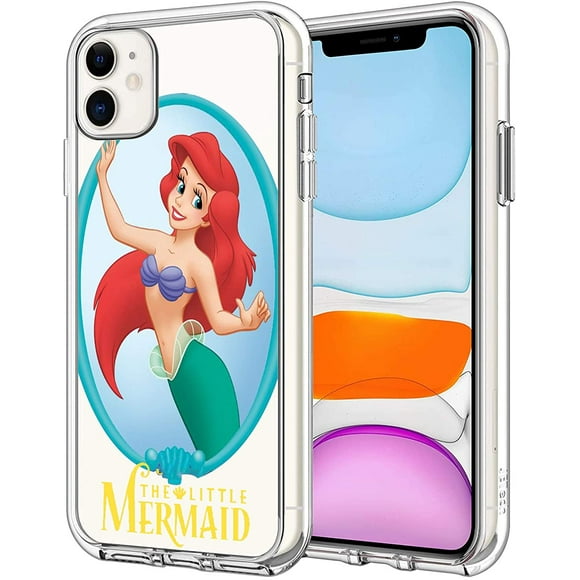Phone Case for iPhone 11 Case, Clear Phone Case Individualized Design Cover Case (The-Little-Mermaid)