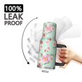 thumbnail image 3 of 40oz Pioneer Flower Floral Print Pattern Insulated Tumbler with Handle, BPA-Free Leak Proof Lid and Straws, Double Wall Vacuum, Hot 12h/Cold 34h, 3 of 6