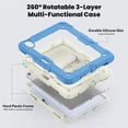 thumbnail image 6 of Junayo for iPad Air 11 Inch Case 2024 M2 (6th Gen) Heavy Duty Shockproof Protective Case with Screen Protector Stand and Hand Strap Shoulder Strap Beige Series, 6 of 8