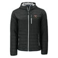 thumbnail image 2 of Men's-Cutter & Buck  Black Louisville Cardinals Rainier Eco PrimaLoft Hooded Full-Zip Jacket, 2 of 3