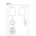 thumbnail image 5 of Z Lite 816-1S-RB 6 in. Winward 1 Light Wall Sconce Wall Light, Rubbed Brass, 5 of 7
