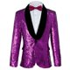 thumbnail image 1 of Chaqueta con lentejuelas, blazer brillante, esmoquin de fiesta con purpurina para hombre, 1 of 9