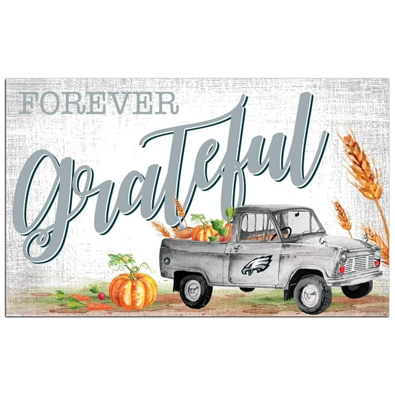Philadelphia Eagles 11" x 19" Forever Grateful Sign