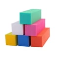thumbnail image 1 of 12 piezas Colofull lima de uñas cuadrada esponja arte tampón pulido manicura pulidor pedicura kit de herramientas de uñas conjunto lijado bloque grano para uñas de los pies uñas, 1 of 5