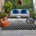 thumbnail image 2 of Black Ombre Stripe Outdoor Rug for Patio/Deck/Porch, Non-Slip Large Area Rug 6 x 9 Ft, Modern Abstract Art Gradient Striped Indoor Outdoor Rugs Washable Area Rugs, Camping Rug Carpet Runner, 2 of 8