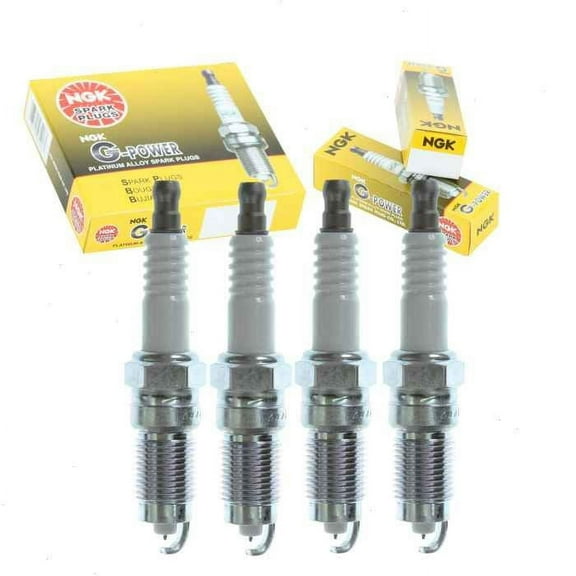 4 pc NGK G-Power Spark Plugs compatible with Ford Focus 2.0L L4 2000-2004