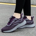 thumbnail image 7 of NOKIO Running Sneakers for Women Breathable Walking Athlet𝗂c Shoes Casual Fashion Trainers Shoes Lightweight Wide Width Sneakers Casual 𝖫a𝖼e Up Knitted Shoe for Summer and Autumn, 7 of 7