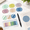 Round Morandi, variant on Round Morandi 800 Count Transparent Round Sticky Notes with Marker Pen