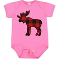 thumbnail image 3 of Inktastic Moose Silhouette Plaid Boys or Girls Baby Bodysuit, 3 of 5