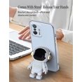 thumbnail image 5 of Compatible with Xiaomi 11T Pro Case Silicone TPU Plating, Xiaomi 11T Cases Cute Astronaut Pattern Phone Case with Stand (Blue), 5 of 14