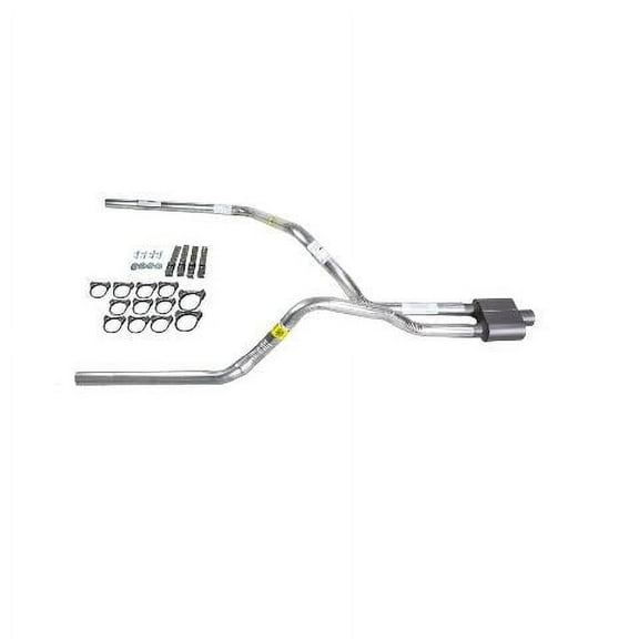 F150 07-13 dual exhaust 2.5 pipe 1 chamber muffler