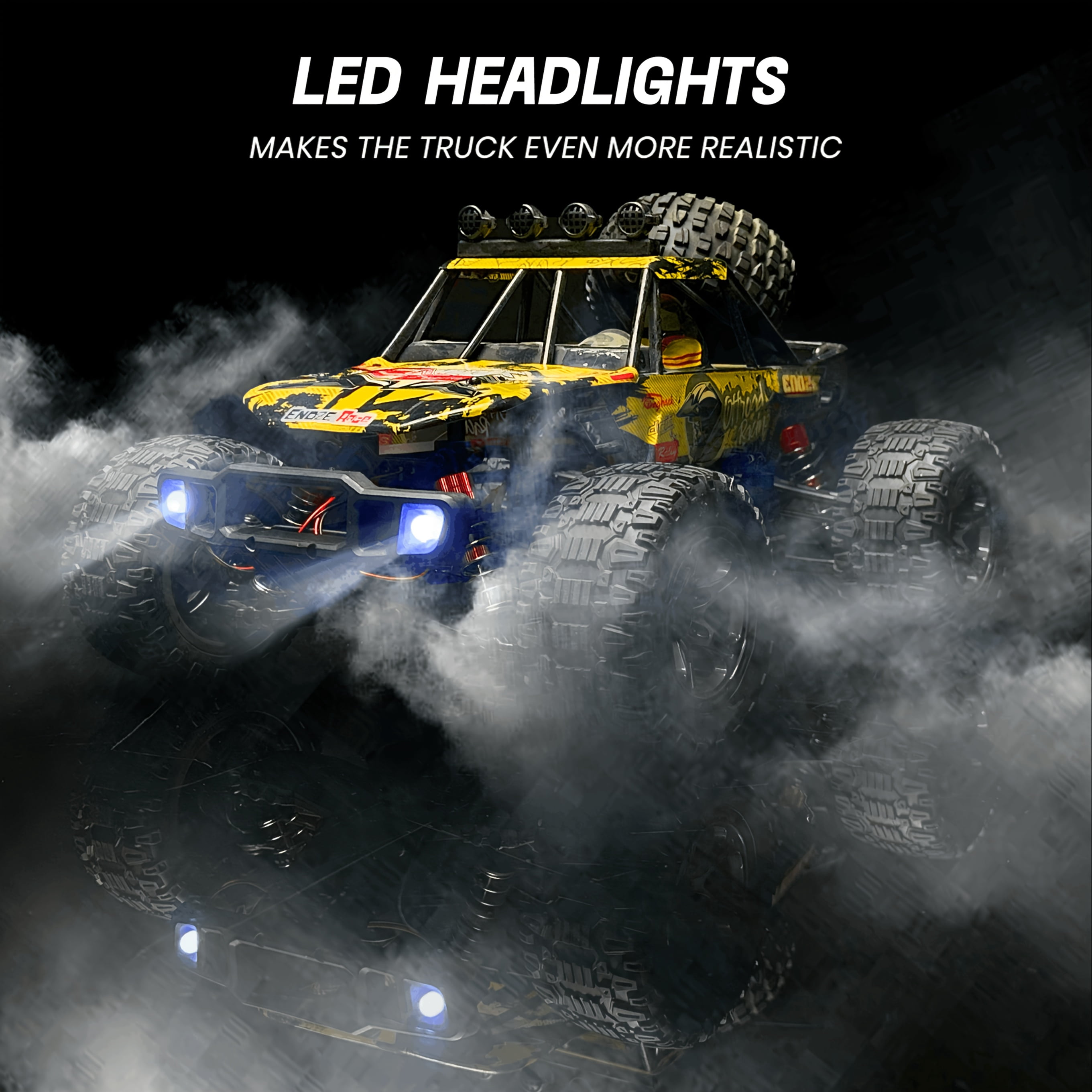 1:10 High-Speed RC Car | 48KM/H Racing with 540 Motor & 1700mAh Li-Ion Battery | Upgradable Off-Road/Drift Chassis | 2.4G Wireless Control