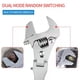 thumbnail image 5 of Llave ajustable, llaves de media luna con cabezal giratorio de 180° Herramienta de llave, acero al cromo vanadio, 5 of 5