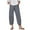 11-Gray, variant on Aoochasliy Womens Pants Petite Ladies Lady Casual Flowers print Elastic Waist Wide Leg Pants