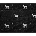 thumbnail image 5 of oneOone Polyester Spandex Black Fabric Christmas Craft Projects Decor Fabric Printed By The Yard 56 Inch Wide, 5 of 6