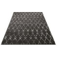 thumbnail image 4 of Viaje Trellis Grey Distressed Traditional Vintage Moroccan Diamond Lattice Accent Area Rug 4x5 (3'11" x 5'3") Carpet, 4 of 6