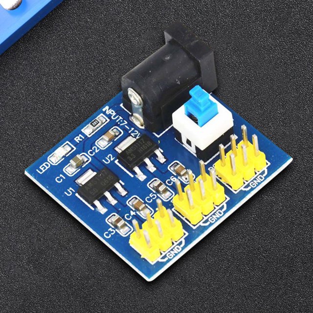 Módulo de fuente de alimentación DC-DC 12V a 3.3V 5V Módulo convertidor de voltaje Múltiples pines