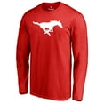 thumbnail image 2 of Men's Red SMU Mustangs Primary Logo Long Sleeve T-Shirt, 2 of 3