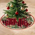 thumbnail image 6 of Christmas Tree Skirt 36 Inch Red and Black Plaid Stamp Duty Xmas Tree Mat for Christmas Tree Decorations, Christmas Decor Xmas New Year Holiday Home Party Decorations, 6 of 6