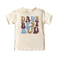 thumbnail image 2 of Retro Dads Best Bud Shirt for Youth and Toddler Boys Vintage Tee for Kids Natural Shirt Youth Small, 2 of 6