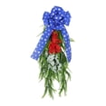 thumbnail image 4 of Coronas patrióticas, guirnalda floral colgante decorativa para puerta patriótica, corona artificial del para colgar en de la casa, 4 of 8