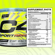 C4 Sport Ripped Pre-Workout Powder, Arctic Snow Cone, 20 Servings