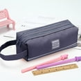 thumbnail image 4 of Pencil Case Large Storage Pouch Marker Pen Case Simple Stationery Bag College Office Organizer, 4 of 5