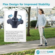 HurryCane Freedom Edition Foldable with T Handle Walking Cane for Men & Woman (Purple) Bundle with PremGear Cane Holder, Compatible with HurryCane