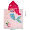 thumbnail image 3 of Toalla De Baño Con Capucha Para Niños Con Botón Toalla De Bebé Con Capucha Toalla De Poncho De Natación Suave Manta De Baño De Bebé Ultra Absorbente Con Patrones De Dibujos Animados Muyoka Hogar, 3 of 7