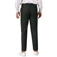 thumbnail image 3 of INSPIRE CHIC Dress Pants for Men's Pleated Front Tapered Leg Business Chino Trousers 40 Black, 3 of 6