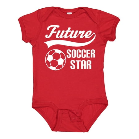

Inktastic Future Soccer Star Ball Sports Gift Baby Boy or Baby Girl Bodysuit