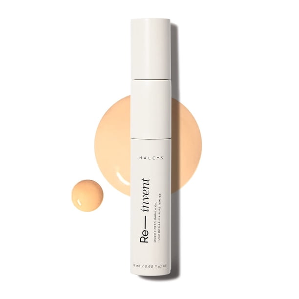 HALEYS Re-invent Sheer Tinted Marula Oil (Light Neutral) Tinte para la piel Tinted BB Moisturizer Base con color Aceite facial Hidrata la piel Tonos flexibles baja a media para todo tipo de piel