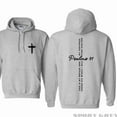 thumbnail image 3 of Bible Verse Hoodie Psalms 91 – God Is My Refuge My Fortress Cross Hoodie, Christian Faith Sweatshirt, Inspirational Religious Gift for Men & Women, 3 of 5