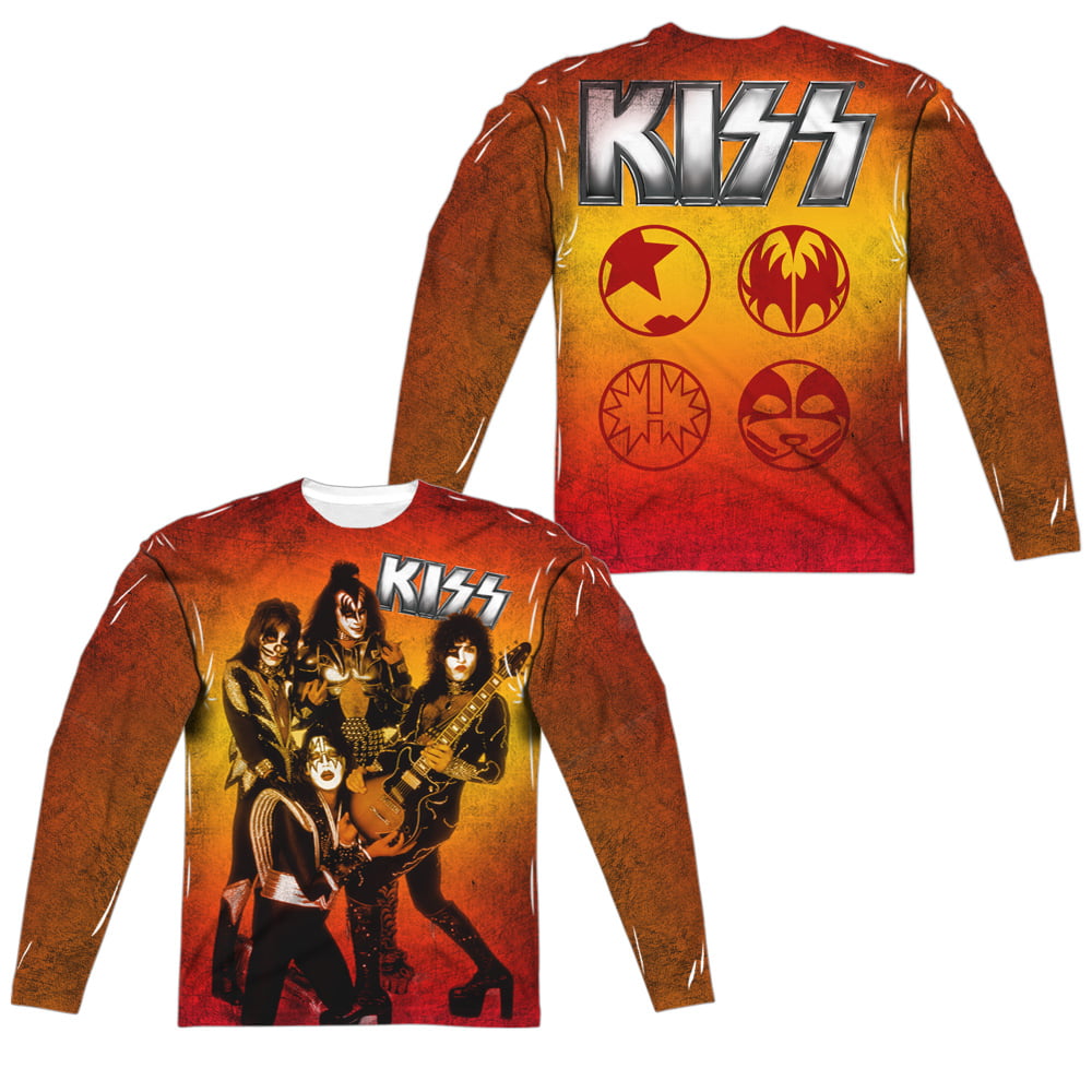 TeeShirtPalace Kiss Fire Pose All Over Front T-Shirt 