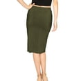 thumbnail image 6 of Stretch Is Comfort Women's Soft Stretch Midi Skirt | Adult  Small - 5x, 6 of 9