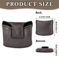 thumbnail image 2 of Haosy Dark Coffee Golf Mallet Putter Cover Strong Magnetic Leather Golf Club Headcover Closure, 2 of 7